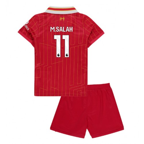 Dres Liverpool Mohamed Salah #11 Domaci za djecu 2024-25 Kratak Rukav (+ kratke hlače)